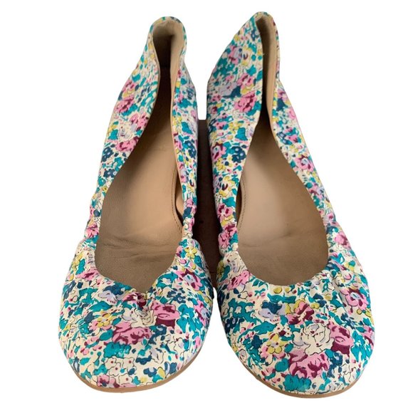 J.Crew Women's Cece Ballet Flats Liberty Floral Pattern Made in Italy Size 7.5 - Picture 1 of 11